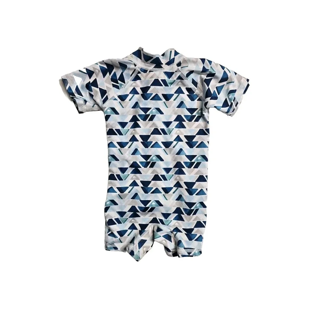 George Hats Boys One Piece Swimming Suit 6-12‎ Months Blue Geometric Print